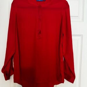 Apt. 9 Vibrant Red Blouse